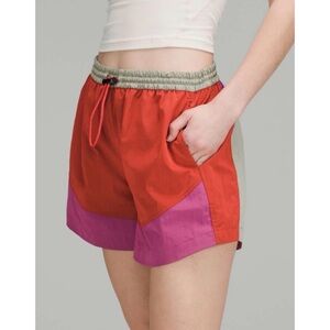 lululemon athletica Red and Pink Athletic Shorts